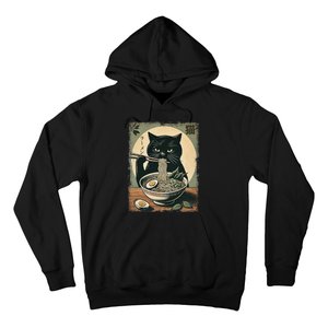 Cat Ramen Japanese Funny Graphic Kawaii Cat Anime Gifts Hoodie