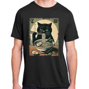 Cat Ramen Japanese Funny Graphic Kawaii Cat Anime Gifts Adult ChromaSoft Performance T-Shirt