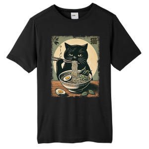 Cat Ramen Japanese Funny Graphic Kawaii Cat Anime Gifts Tall Fusion ChromaSoft Performance T-Shirt