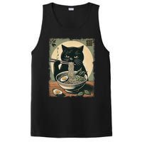 Cat Ramen Japanese Funny Graphic Kawaii Cat Anime Gifts PosiCharge Competitor Tank