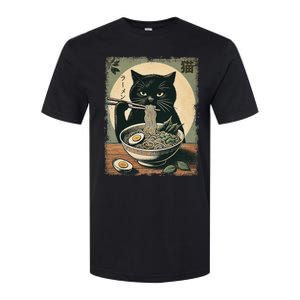 Cat Ramen Japanese Funny Graphic Kawaii Cat Anime Gifts Softstyle CVC T-Shirt