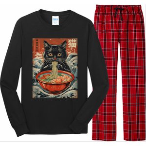 Cat Ramen Japanese Kawaii Cat Anime Long Sleeve Pajama Set