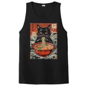 Cat Ramen Japanese Kawaii Cat Anime PosiCharge Competitor Tank