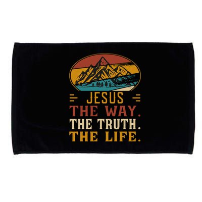 Christ Retro Jesus The Way Microfiber Hand Towel