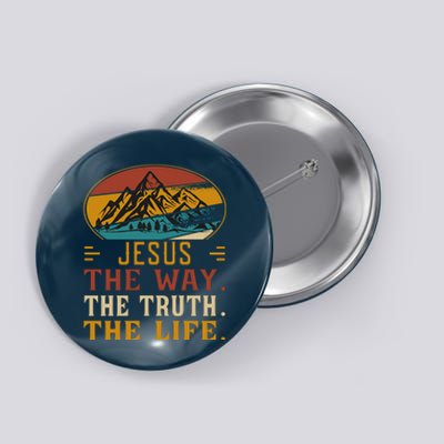 Christ Retro Jesus The Way Button