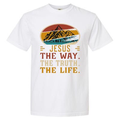 Christ Retro Jesus The Way Garment-Dyed Heavyweight T-Shirt