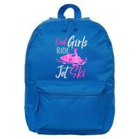 Cool Ride Jet Ski Water Sport Funny Jetski Cute Gift 16 in Basic Backpack