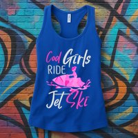 Cool Ride Jet Ski Water Sport Funny Jetski Cute Gift Womens Tank Top
