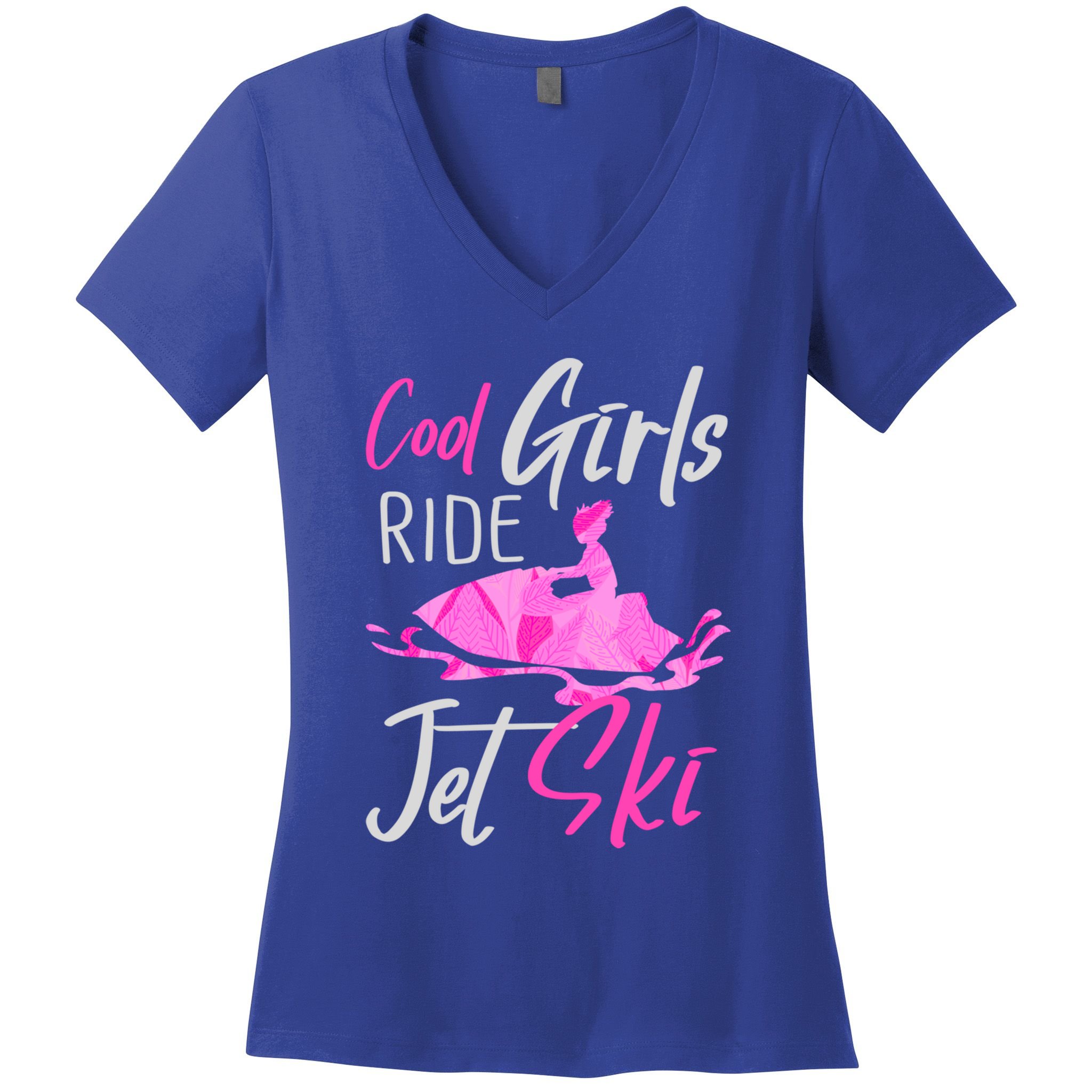 Cool Ride Jet Ski Water Sport Funny Jetski Cute Gift Women's V-Neck T-Shirt