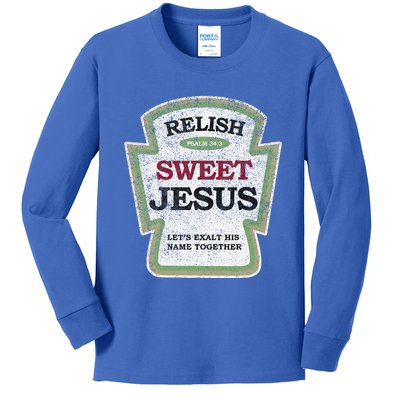 Christian Relish Jesus Kids Long Sleeve Shirt