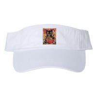 Cat Ramen Japanese Funny Graphic Tees Kawaii Cat Anime Valucap Bio-Washed Visor