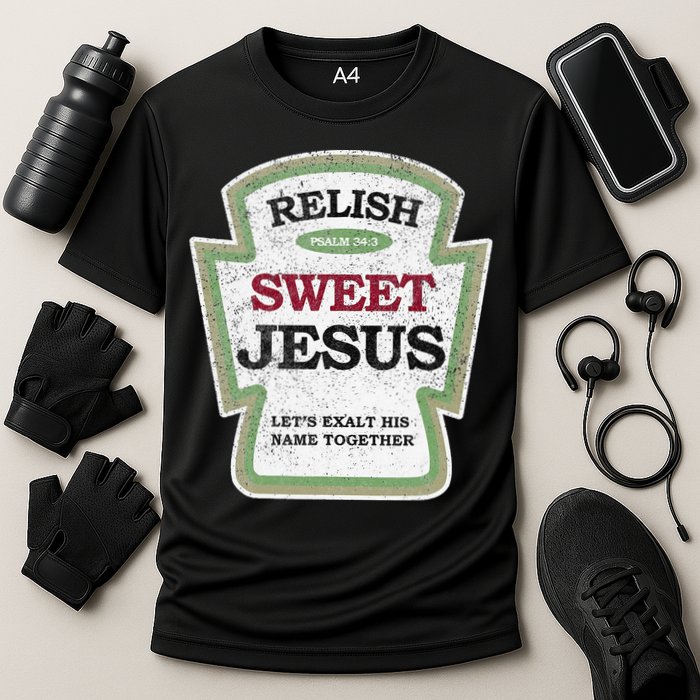 Christian Relish Jesus Cooling Performance Crew T-Shirt