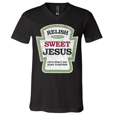 Christian Relish Jesus V-Neck T-Shirt