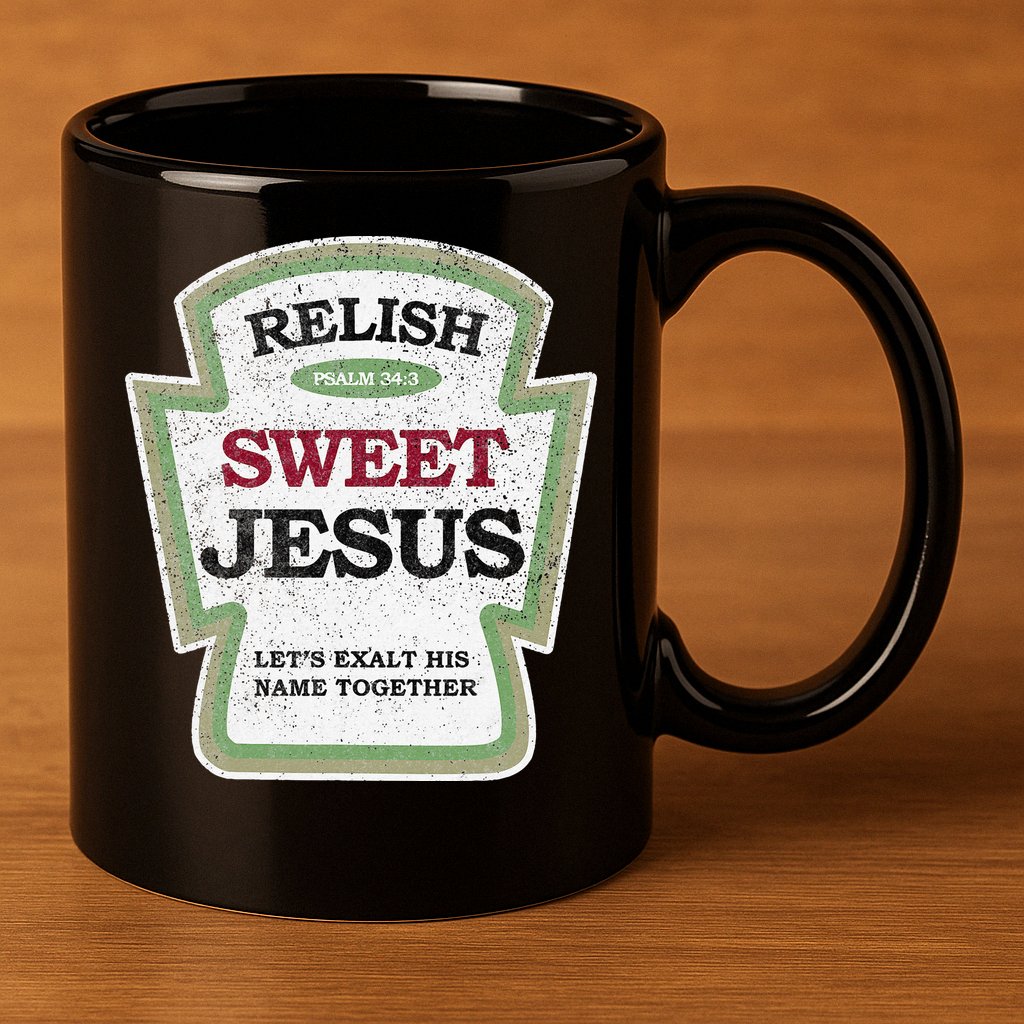 Christian Relish Jesus 11oz C Handle Ceramic Mug