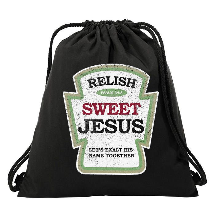 Christian Relish Jesus Drawstring Bag