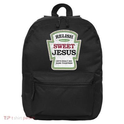 Christian Relish Jesus 16 in Basic Backpack