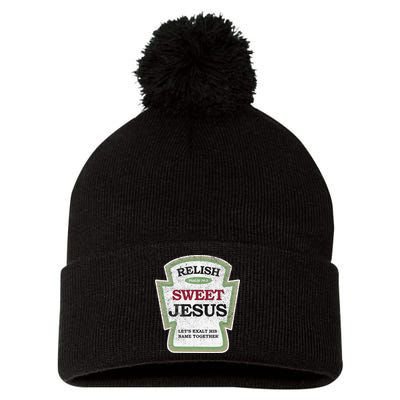 Christian Relish Jesus Pom Pom 12in Knit Beanie