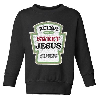 Christian Relish Jesus Toddler Sweatshirt