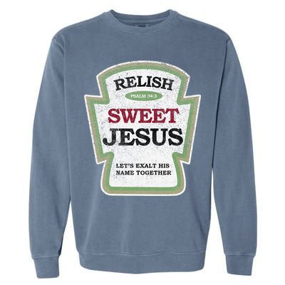 Christian Relish Jesus Garment-Dyed Sweatshirt
