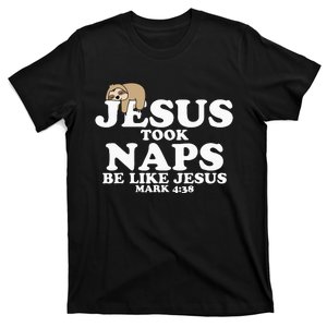 Christian Retro Jesus Took Naps Sloth Funny Christians Gift T-Shirt