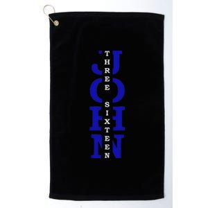 Christian Religious John 316 John Three Sixn Platinum Collection Golf Towel