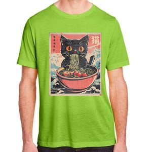 Cat Ramen Japanese Funny Kawaii Cat Anime Cute Adult ChromaSoft Performance T-Shirt