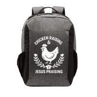 Chicken Raising & Jesus Praising Vector Backpack