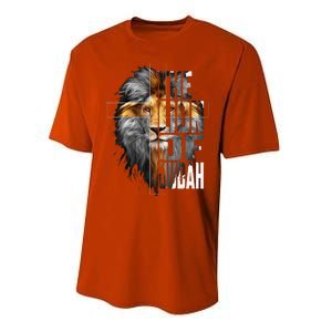 Christian Religious Jesus The Lion Of Judah Easter Yeshua Performance Sprint T-Shirt