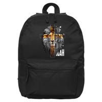 Christian Religious Jesus The Lion Of Judah Easter Yeshua 16 in Basic Backpack