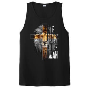 Christian Religious Jesus The Lion Of Judah Easter Yeshua PosiCharge Competitor Tank