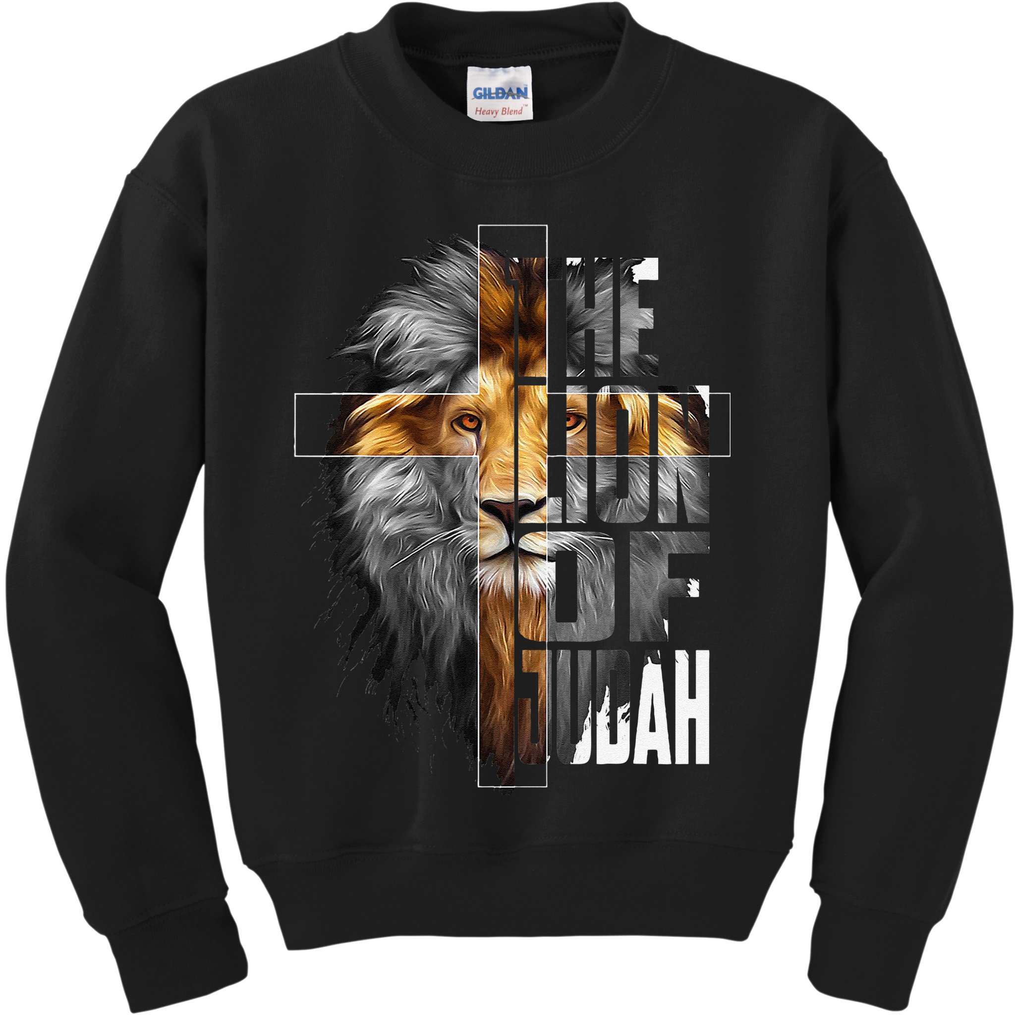 Christian Religious Jesus The Lion Of Judah Easter Yeshua Kids Sweatshirt