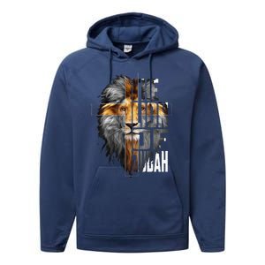 Christian Religious Jesus The Lion Of Judah Easter Yeshua Performance Fleece Hoodie