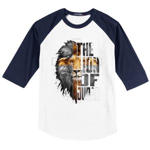 Christian Religious Jesus The Lion Of Judah Easter Yeshua Baseball Sleeve Shirt