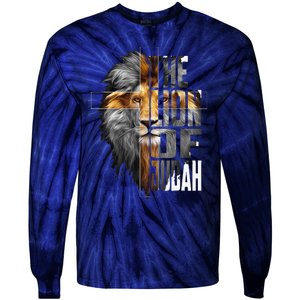 Christian Religious Jesus The Lion Of Judah Easter Yeshua Tie-Dye Long Sleeve Shirt