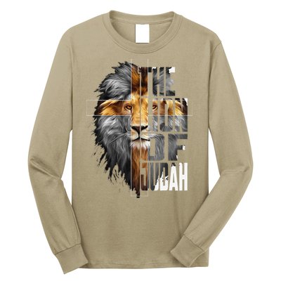 Christian Religious Jesus The Lion Of Judah Easter Yeshua Long Sleeve Shirt