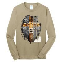 Christian Religious Jesus The Lion Of Judah Easter Yeshua Tall Long Sleeve T-Shirt