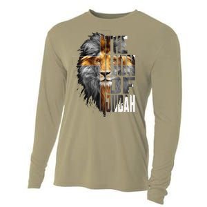 Christian Religious Jesus The Lion Of Judah Easter Yeshua Cooling Performance Long Sleeve Crew