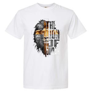 Christian Religious Jesus The Lion Of Judah Easter Yeshua Garment-Dyed Heavyweight T-Shirt