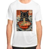 Cat Ramen Japanese Funny Graphic Tees Kawaii Cat Anime Adult ChromaSoft Performance T-Shirt