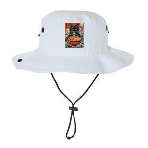 Cat Ramen Japanese Funny Graphic Tees Kawaii Cat Anime Legacy Cool Fit Booney Bucket Hat