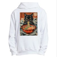 Cat Ramen Japanese Funny Graphic Tees Kawaii Cat Anime Urban Pullover Hoodie