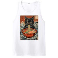 Cat Ramen Japanese Funny Graphic Tees Kawaii Cat Anime PosiCharge Competitor Tank