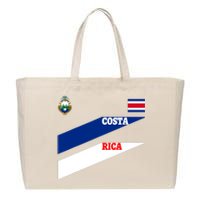 Costa Rica Jersey Flagsoccertravelfootball T Cotton Canvas Jumbo Tote