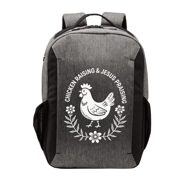 Chicken Raising & Jesus Praising Vector Backpack