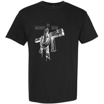 Christian Religious Jesus Christ Is King Garment-Dyed Heavyweight T-Shirt