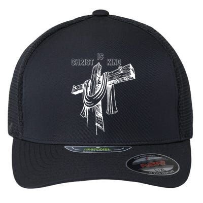 Christian Religious Jesus Christ Is King Flexfit Unipanel Trucker Cap