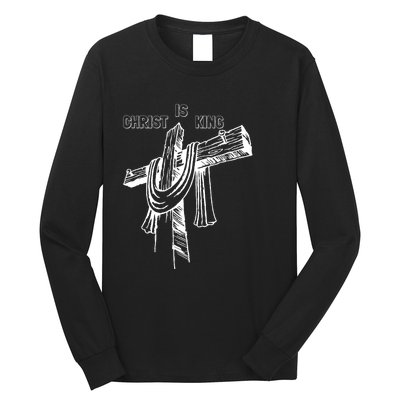 Christian Religious Jesus Christ Is King Long Sleeve Shirt