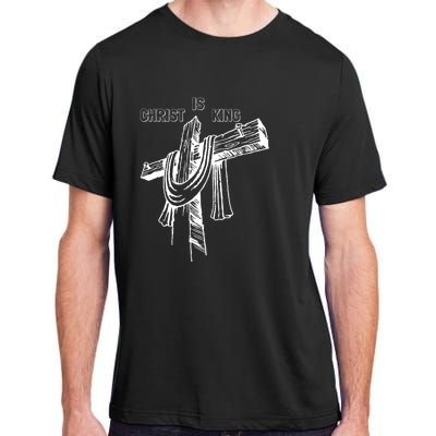 Christian Religious Jesus Christ Is King Adult ChromaSoft Performance T-Shirt