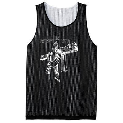 Christian Religious Jesus Christ Is King Mesh Reversible Basketball Jersey Tank