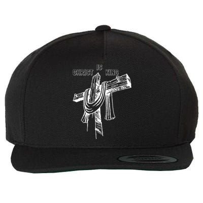 Christian Religious Jesus Christ Is King Wool Snapback Cap